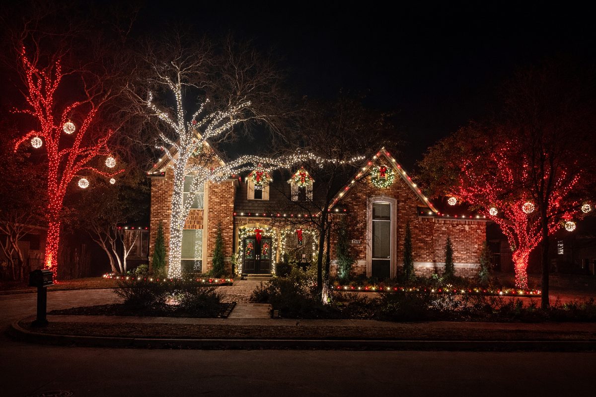 Subtle garden and pathway glow for evening curb appeal
